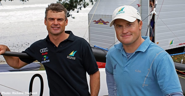 Darren Bundock (l) and Glenn Ashby (r)