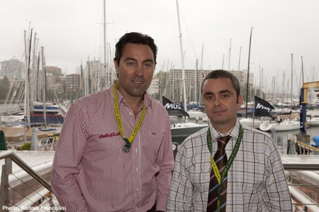 Mark Richards, skipper of Wild Oats XI, vying for a fifth successive line honours win with James Connell, co-owner of Zephyr, the smallest boat in the fleet of 112 yachts