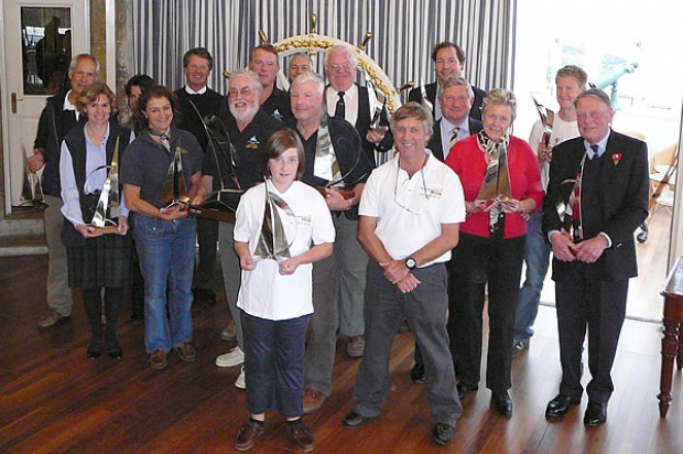 Prizewinners at the 2007 IRC Solent Series Overall Prizegiving at the Royal Yacht Squadron