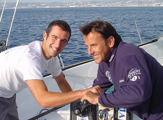 Alain Gautier (right) with Armel Le Cleac'h
