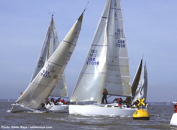 Close at the finish too with 7 seconds separting the top three J/109s