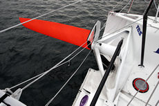 Kick up rudder - a more robust system than the one on the last Foncia