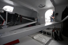 The beam used to run lines aft from the mast and foredeck