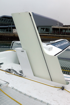 Daggerboard - swept aft and 'sans trimmer'