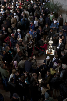 America's Cup goes to San Fran. Photo © Gilles Martin-Raget/BMW Oracle Racing