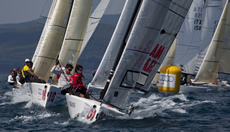 Audi Melges 20s in Scarlino. Photo Luca Buttò/Bplan