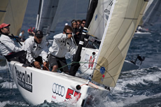 Audi Melges 20s in Scarlino. Photo Luca Buttò/Bplan