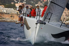 Audi MedCup - TP52 bowsprits Photo © Jesus
            Renado/www.sailingstock.com