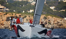 Audi MedCup - TP52 bowsprits Photo © Jesus
            Renado/www.sailingstock.com
