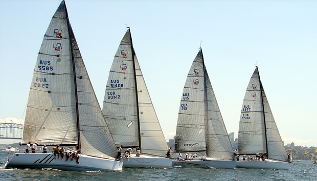 Farr 40 racing on Sydney Harbour