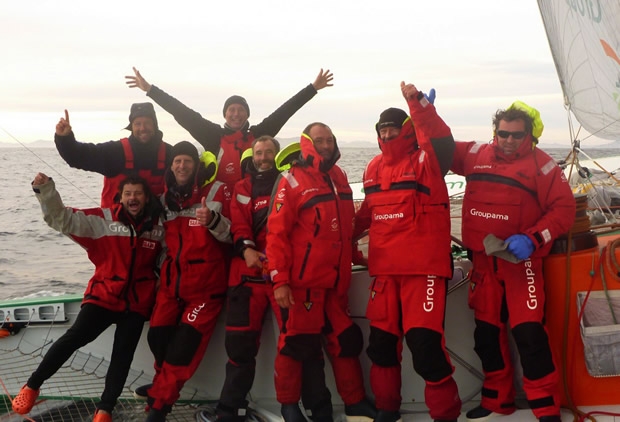 A deserved celebration for Cammas' crew