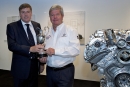 Sir Keith Mills with Jaguar MD Geoff Cousins
