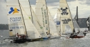 Action on day one of the 18ft skiffs' JJ Giltinan Championship