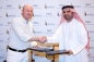 IWC Schaffhausen CEO Georges Kern and Abdul Aziz Al Hamadi from the Abu Dhabi Tourism Authority