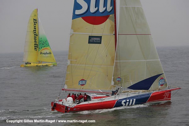 The new Sill and Bonduelle at the start of the 1000 Milles de Calais on Sunday